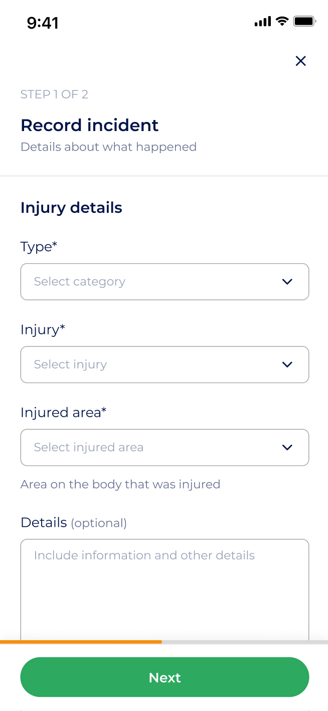 Health & Safety Second Screen Mobile