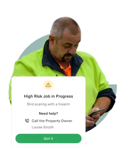 Notification Of High Risk Job Mobile