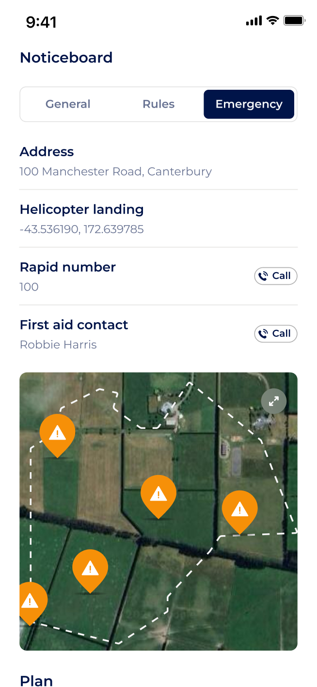 Health & Safety Third Screen Mobile